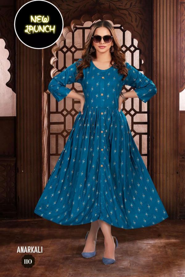 Trendy New Anarkali Vol 1 Rayon Designer Exclusive Kurti Collection